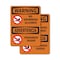 Signmission No Swimming Allowed Bilingual, 5 in W x Rectangle, Vinyl Decal OS-2PACK-WS-D-57-L-12718 - alternate 1